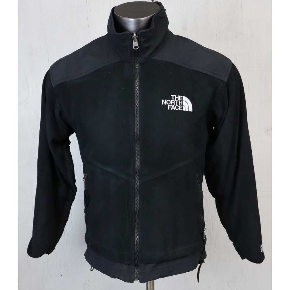 Mens The North Face Black Softshell Fleece Gore Windstopper Jacket Size S Gortex